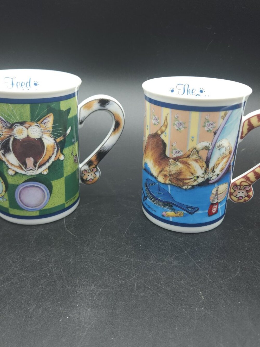 Gary Patterson Coffee Mugs Tea Cups The Face Off Feed Me Lot Of 2 NEW